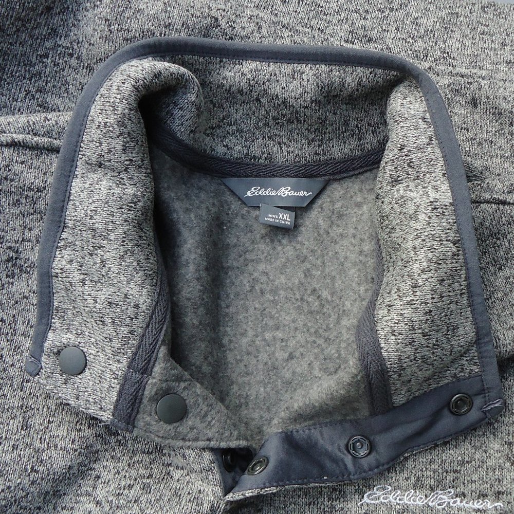 NWOT. SIZE XXL. Eddie Bauer Radiator fleece snap mock pullover. - Picture 6 of 16